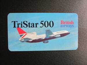 ブリティッシュ エアウェイズ■British Airways■トライスター■Tristar 500 L-1011■英国航空■ステッカー