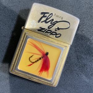 希少 廃番ヴィンテージ zippo フライ フィッシング 本物 毛針入