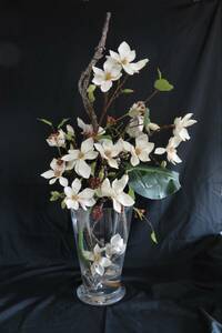  снижение цены роскошный [ Aichi магазин ] высота 115cme milio осел EMILIO ROBBA / белоснежная магнолия / искусственный цветок цветок цветок искусственный цветок / интерьер произведение искусства 
