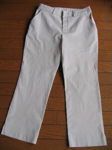  used * summer specification stretch material lady's half edge height pants 64-89