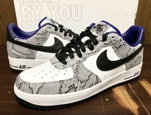 20年製 NIKE AIR FORCE 1 BY YOU GREY SNAKE ナイキ エアフォース AF1 SWOOSH【CT3761-991】グレー スネイク 蛇 ヘビ 白 青 US10.5