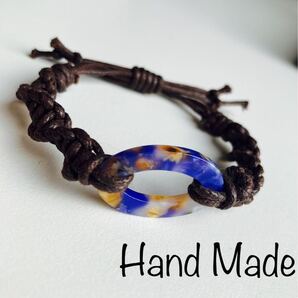 handmade*ブレスレット1連 ブラウン