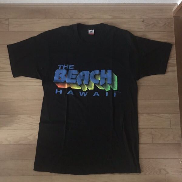 hawii ハワイ購入 プリント ブラック Tシャツ サーフ アメカジ 3回ぐらい着用 サイズL