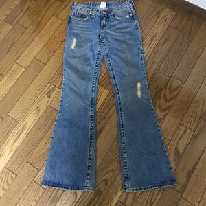 true religion bobby boots cut Denim 26 -inch American Casual True Religion old clothes 26 -inch bell bottom American Casual 