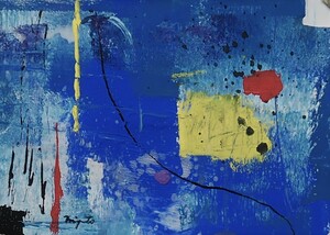 Hiroshi Miyamoto-abstract painting 2021DR-178 Ubiquitous, 絵画, 水彩, 抽象画