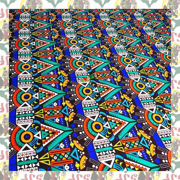 【SALE/180cm x 110cm/2ヤード】アフリカンプリント生地 barg-e16 アフリカ布 アフリカ生地 ゴールドプリント アンカラ キテンゲ パーニュ