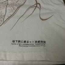 地下鉄に乗るっ 京都染型 Tシャツ_画像3