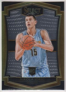 NBA NIKOLA JOKIC 2015-16 PANINI SELECT BASKETBALL ROOKIE CARD No. 128 NUGGETS ニコラ・ヨキッチ ルーキーカード