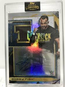 WWE BOBBY FISH AUTO 2020 TOPPS FULLY LOADED Autograph TABLE RELIC / 99 枚限定 ボビー・フィッシュ 直書 サイン オート 新日本プロレス