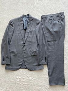 TOMORROWLAND size42 wool suit blue gray jacket slacks pants men's Tomorrowland beautiful goods 