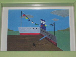 Art hand Auction Gah210701 : Œuvre de Seiji.K Peinture à l'aquarelle sur un navire, copie à 50 %, Peinture, aquarelle, Peinture abstraite
