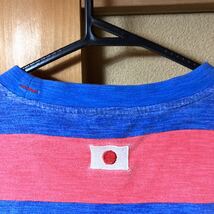 GUESS ゲス 【JAPAN】ボーダーTシャツ 厚手 サイズM（大きめ） レッド・ブルー_画像5