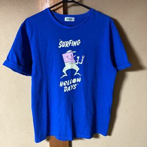【1500円スタート売り切り】 NIRVANA ニルヴァーナ メンズ Tシャツ サイズL ブルー 日本製