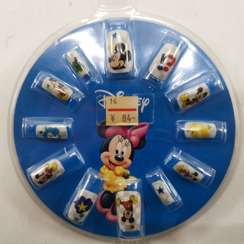 Лот аукциона Yahoo 送料無料 Disney ディズニー ミッキーマウス 星ストーン付き ネイル12枚 5個まとめセット 両面接着テープ用 未使用 ケース傷有り #7751