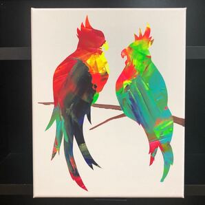 絵画 カラフルな鳥 No.1