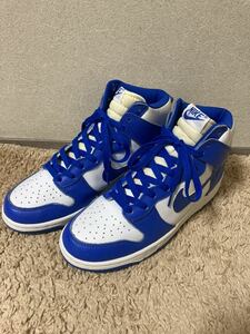 98年製 NIKE DUNK HI US8.5(26.5センチ) ケンタッキー ナイキ ダンク ビンテージ sb ブルー 青 白 90s