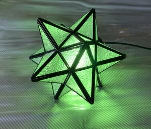 [ витражное стекло висячая лампа ]* зеленый зеленый звезда type подвесной светильник освещение лампа интерьер in пыль настоящий изоляция с покрытием .