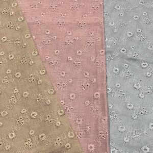 刺繍生地ハギレ3色セット