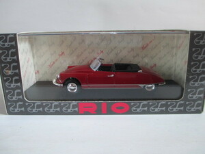 新品　1/43　RIO　シトロエン　DS　CABRIO　1961　レッド　絶版