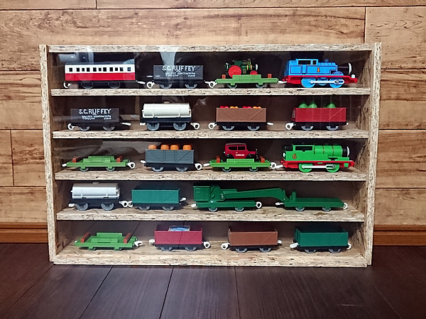 2個セット・送料無料・OSB・アクリル・鉄道模型収納棚・コレクションラック8