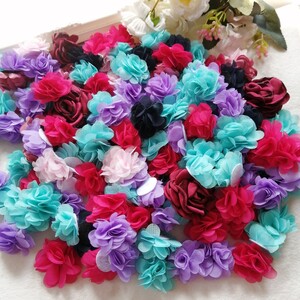 材料 手作り お花 モチーフ パーツ へやゴム ハンドメイド 花モチーフ 台S1