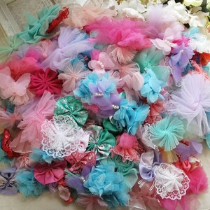 材料 手作り 花 モチーフ パーツ へやゴム ハンドメイド 花モチーフ FB1