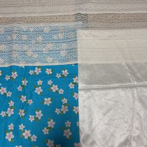 はぎれ生地とレース まとめ売り 4 花柄 ハワイアン