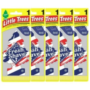 Little Trees リトルツリー エアリフレッシュナー Fresh Shave フレッシュ・シェイブ USDM 5枚セット