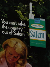 1970年 USA '70s vintage 洋書雑誌広告 額装品 Salem セーラム / 検索用 店舗 ガレージ 装飾 看板 ( A4size・A4サイズ )_画像4