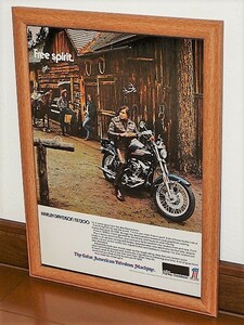 1974年 USA 70s vintage 洋書雑誌広告 額装品 AMF Harley-Davidson FX1200 ハーレーダビッドソン 検索用 ガレージ 店舗 看板 装飾 (A4size)