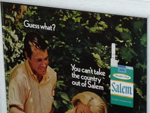1970年 USA '70s vintage 洋書雑誌広告 額装品 Salem セーラム / 検索用 店舗 ガレージ 装飾 看板 ( A4size・A4サイズ )_画像2