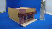 ◇オリジナル店舗建築模型06◇スケール1/87 HOゲージ　ジオラマ　雑貨　インテリア　鉄道模型_画像1