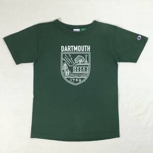 Champion チャンピオン T1011 米国製 DARTMOUTH ダートマス カレッジ Ｔシャツ グリーン Sサイズ ヘビーウェイト