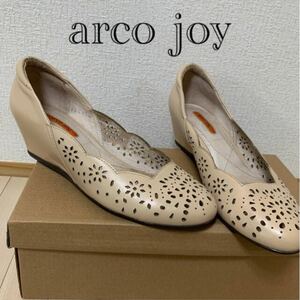 arco joy★アルコジョイ オープントゥ　レザーパンプス