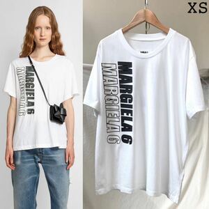 XS новый товар 2021SS MM6 M M 6 mezzo n Margiela Logo короткий рукав футболка .3.08 десять тысяч белый белый женский Margiela 