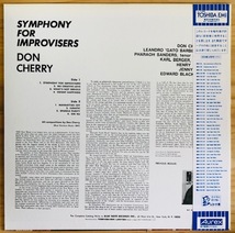 LP■JAZZ/ブルーノート 黄帯/DON CHERRY/SYMPHONY FOR IMPROVISERS/BLUE NOTE BNJ 71048/国内84年PRESS JAPAN LIMITED YELLOW OBI 極美品_画像2