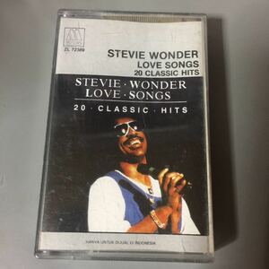 スティーヴー・ワンダー LOVE SONGS 20 CLASSIC SONGS インドネシア盤カセットテープ