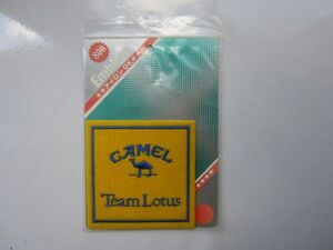 CAMEL キャメル Team Lotus チームロータス ホンダ HONDA タバコ ラクダ フェルト ロゴ ワッペン/ 刺繍 自動車 バイク 整備 レーシング 72