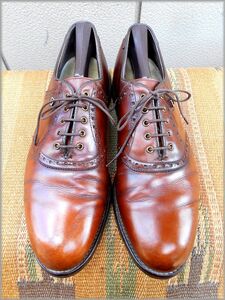 * foot Joy FOOTJOY Vintage туфли с цветными союзками size 11C большой размер * осмотр Golf кожа обувь USA производства 