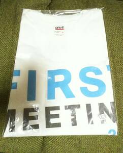 激レア初期アイテム！新品未開封FC初event倉木麻衣FIRST MEETING 2002 白TシャツLサイズ水色ホワイト幻ファンクラブ限定イベント品