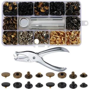 レザークラフト ホック ボタン 打ち具セット DIY 布革細工