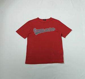 COMME CA ISM // 半袖 ロゴプリント Tシャツ・カットソー (赤) サイズ L