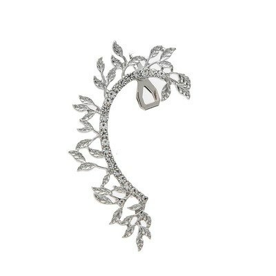 ピアス 右耳用 シルバー イヤーカフ ラインストーン ファッション 耳 カフ クリスタル earcuff 女性 #C538-8