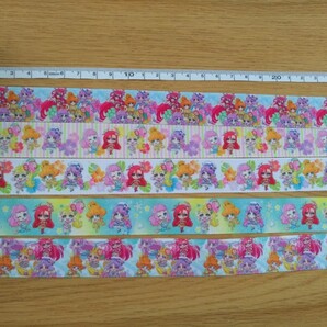 5種類×3ヤードトロピカルージュプリキュア リボン ハンドメイド 資材