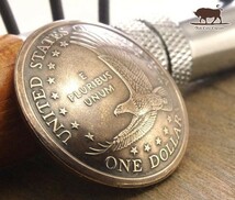 ◎コンチョ ネジ式　アメリカ　1ドル　サカガウィア　イーグル　26mm　コイン　ボタン_画像3