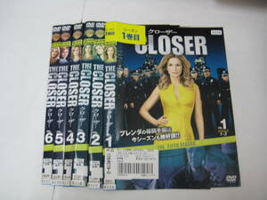 Y9 02583 - THE CLOSER クローザー 全6巻 キーラ・セジウィック DVD 送料無料 レンタル専用 吹替有 6巻ジャケット裏汚れ