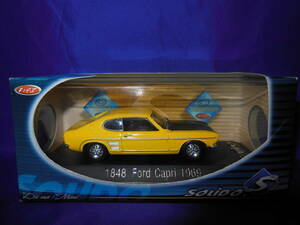 1/43　フォード　カプリ　Ford　Capri　1969年　黄　フランス製　MADE IN FRANCE　SOLIDO　ソリド