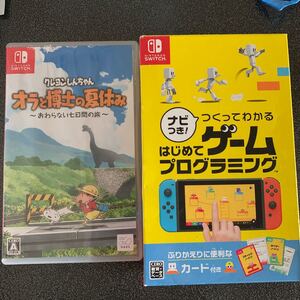 【Switch】 ナビつき! つくってわかる はじめてゲームプログラミング クレヨンしんちゃんオラと博士の夏休み 二本セット