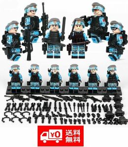 LEGO レゴ ブロック 互換 ARMY ロシア軍特殊部隊 アンチテロ部隊 カスタム ミニフィグ 6体セット 大量武器・装備・兵器付き D220