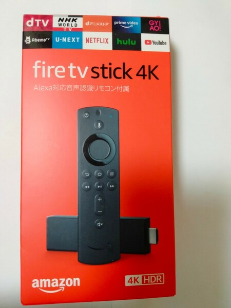 Fire TV Stick4K　 Alexa 対応音声認識リモコン付属